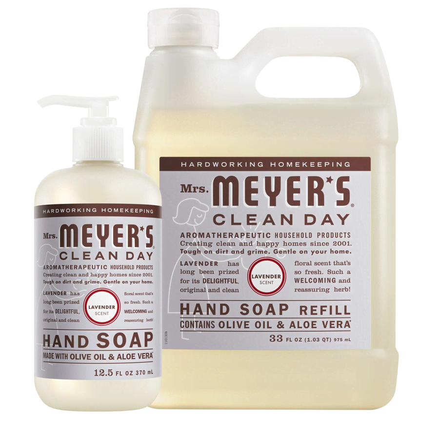 670372d0-8197-516f-b449-48f7854fc30f.png Lavender Liquid Hand Soap & Refill Set - Image 1
